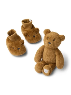 Liewood buty niemowlęce Basim Bear Baby Plush Gift Set