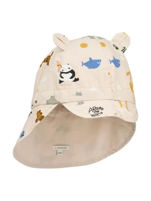 Liewood czapka z daszkiem bawełniana dziecięca Gorm Reversible Sun Hat With Ears