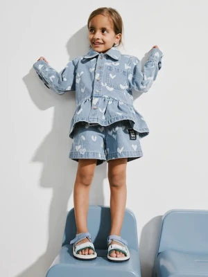 Liewood kurtka jeansowa dziecięca Kenza Printed Denim Overshirt