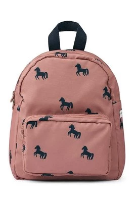 Liewood plecak dziecięcy kolor różowy mały wzorzysty