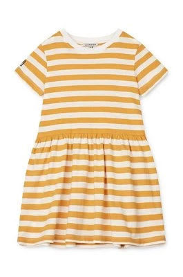 Liewood sukienka dziecięca kolor żółty mini rozkloszowana