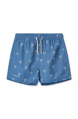 Liewood szorty kąpielowe dziecięce Duke Printed Board Shorts kolor niebieski