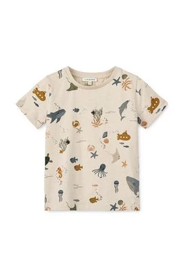 Liewood t-shirt bawełniany niemowlęcy Apia Baby Printed Shortsleeve T-shirt wzorzysty