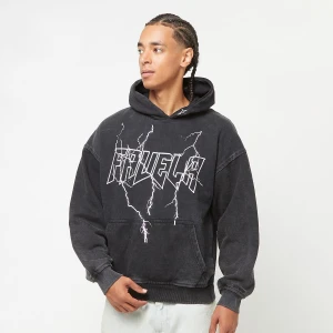 Lightning Outline Hoodie, markiFAVELA, Bluzy, w kolorze czarny, rozmiar: