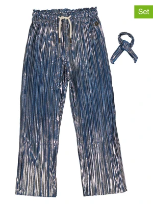 Like Flo 2-częściowy zestaw "Fenna Flo" w kolorze granatowo-srebrnym rozmiar: 128