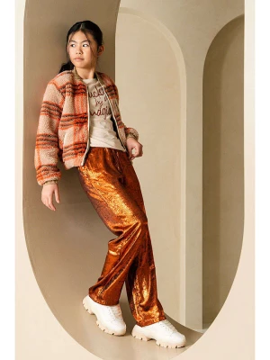 Like Flo Kurtka polarowa w kolorze beżowo-pomarańczowym rozmiar: 176