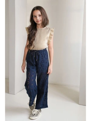 Like Flo Spodnie "Fenna" w kolorze granatowym rozmiar: 158