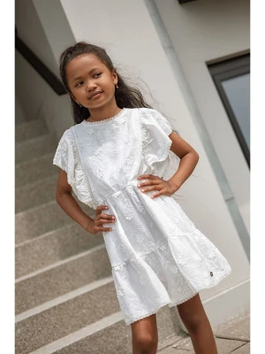 Like Flo Sukienka "Madelief" w kolorze białym rozmiar: 152