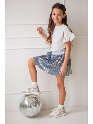 Like Flo Sukienka "Maud" w kolorze niebiesko-kremowym rozmiar: 152