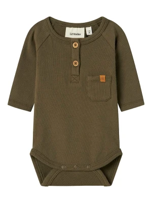 Lil Atelier Body "Luno" w kolorze khaki rozmiar: 86