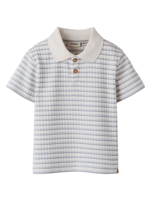 Lil Atelier Koszulka polo "Haldur" w kolorze niebiesko-białym rozmiar: 104 Lil' Atelier