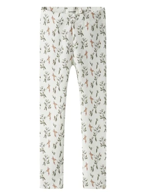 Lil Atelier Legginsy "Flavo" w kolorze białym rozmiar: 110