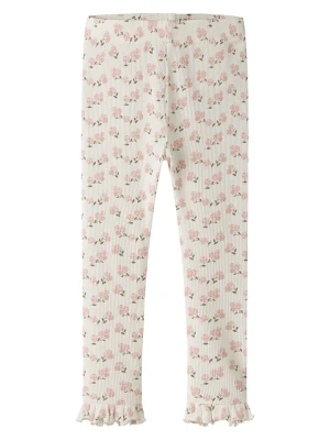 Lil Atelier Legginsy "Gago" w kolorze kremowo-jasnoróżowym rozmiar: 116 Lil' Atelier