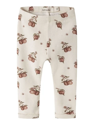 Lil Atelier Legginsy "Gayo" w kolorze kremowym rozmiar: 86 Lil' Atelier
