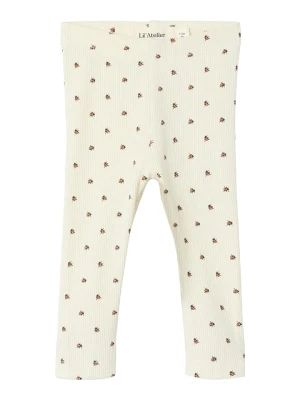 Lil Atelier Legginsy "Lago" w kolorze beżowym rozmiar: 80 Lil' Atelier