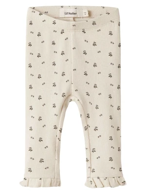 Lil Atelier Legginsy "Lago" w kolorze kremowym rozmiar: 86 Lil' Atelier