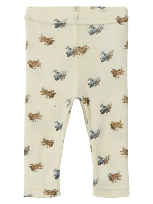 Lil Atelier Legginsy "Nalu" w kolorze kremowo-jasnobrązowym rozmiar: 62 Lil' Atelier