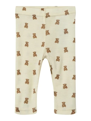 Lil Atelier Legginsy w kolorze kremowym rozmiar: 50