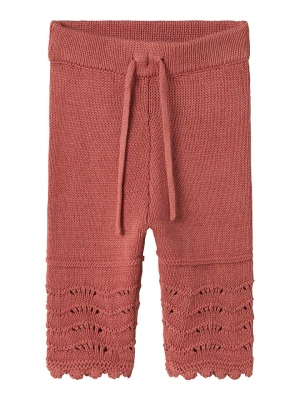 Lil Atelier Spodnie w kolorze ciemnoczerwonym rozmiar: 74