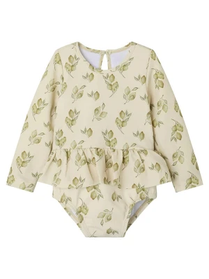 Lil Atelier Strój kąpielowy "Floria" w kolorze beżowym rozmiar: 74