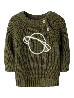 Lil Atelier Sweter "Emlen" w kolorze khaki rozmiar: 80 Lil' Atelier