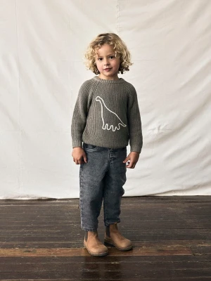 Lil Atelier Sweter "Emlen" w kolorze khaki rozmiar: 122/128