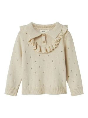 Lil Atelier Sweter w kolorze beżowym rozmiar: 116