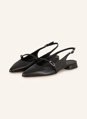 Lilienfels Baleriny Z Odkrytą Piętą schwarz