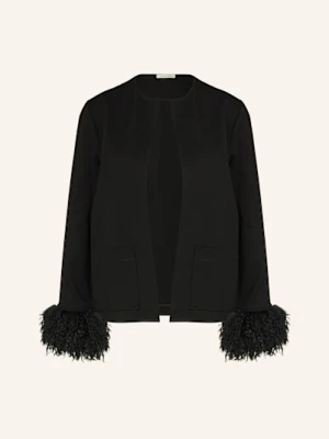 Lilienfels Blezer Z Dżerseju Ze Sztucznym Futrem schwarz