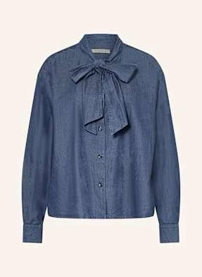 Lilienfels Bluzka Jeansowa Z Wiązaniem blau