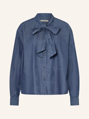 Lilienfels Bluzka Jeansowa Z Wiązaniem blau
