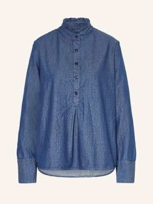 Lilienfels Bluzka W Stylu Jeansowym Z Falbankami blau