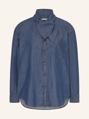 Lilienfels Bluzka Z Kołnierzykiem W Stylu Jeansowym blau