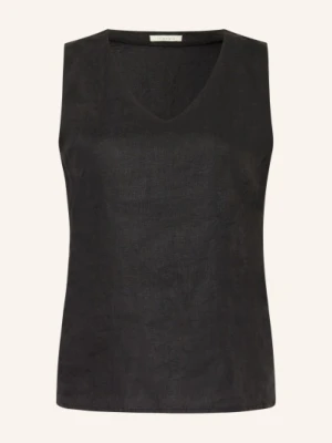 Lilienfels Bluzka Z Lnu schwarz