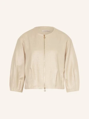 Lilienfels Bluzka Z Rękawami 3/4 I Błyszczącą Nicią beige