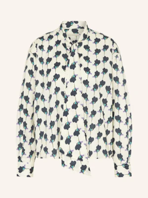 Lilienfels Bluzka Z Wiązaniem Pod Szyją weiss