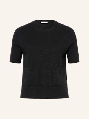 Lilienfels Dzianinowa Koszulka Z Kaszmiru schwarz