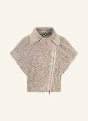 Lilienfels Kamizelka Oversized Z Pluszowego Materiału beige