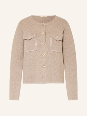 Lilienfels Kardigan Z Dodatkiem Kaszmiru beige