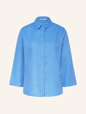 Lilienfels Koszula Z Lnu Z Rękawami 3/4 blau