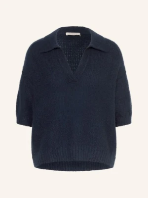 Lilienfels Koszulka Polo Z Dzianiny Z Kaszmirem blau