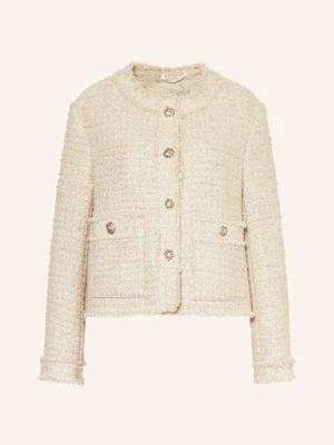 Lilienfels Kurtka Bouclé Z Cekinami beige