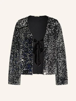 Lilienfels Kurtka Z Aksamitu Z Cekinami schwarz