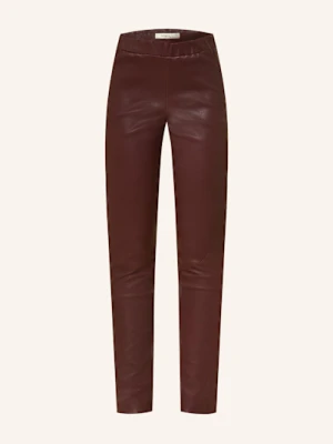 Lilienfels Legginsy Skórzane rot