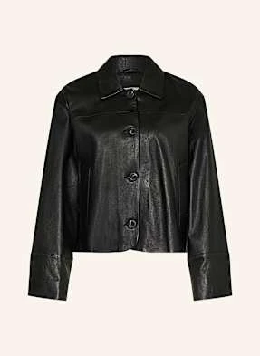 Lilienfels Overjacket Ze Skóry schwarz