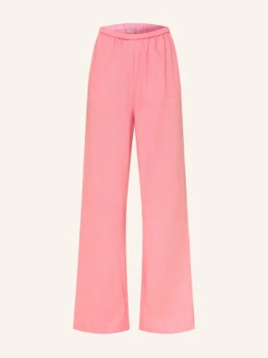 Lilienfels Spodnie Dante Z Lnem pink