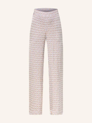 Lilienfels Spodnie Marlene Z Satyny blau