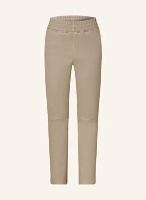 Lilienfels Spodnie Skórzane beige