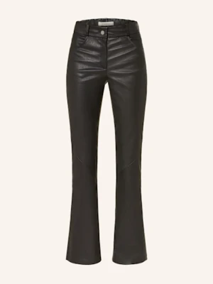 Lilienfels Spodnie Skórzane schwarz