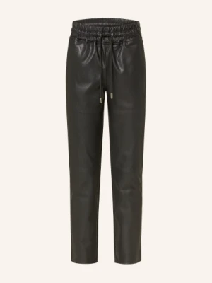 Lilienfels Spodnie Skórzane schwarz